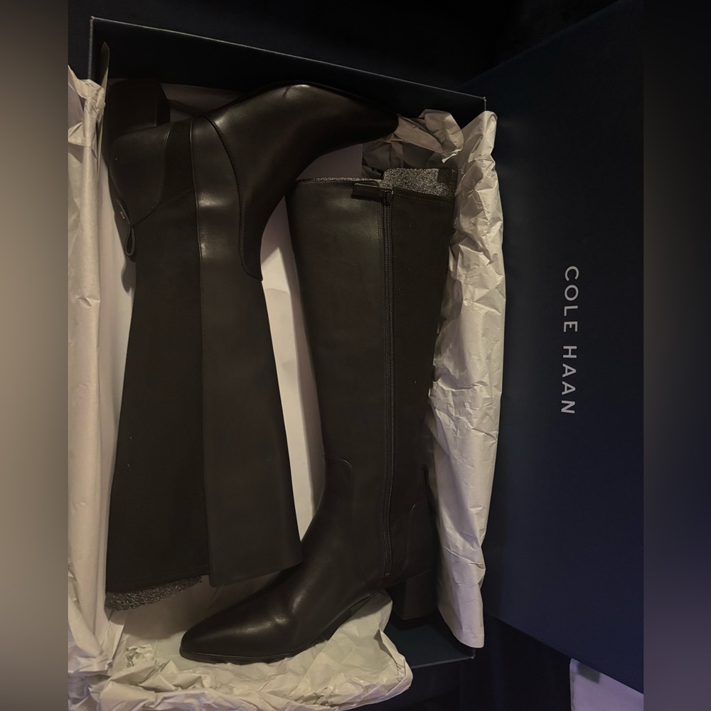 Cole Haan Women's Black Heeled Boots